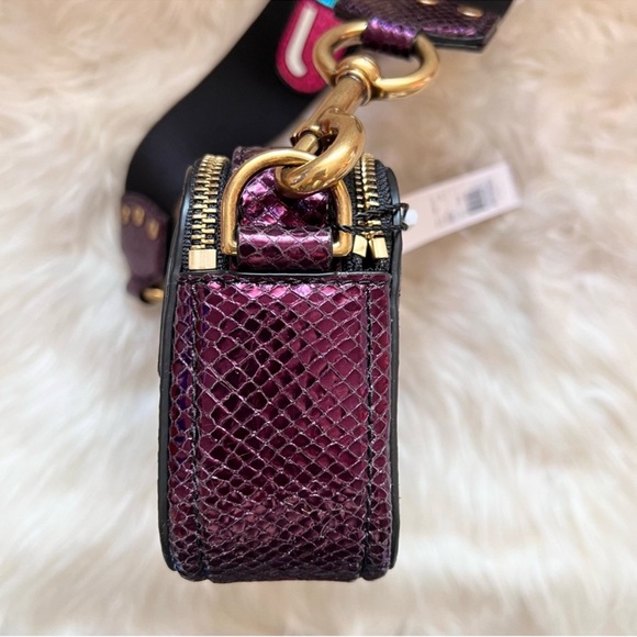 New! Rare MARC JACOBS The Snapshot Snakeskin Effect Leather Crossbody Camera Bag - Picture 7 of 11